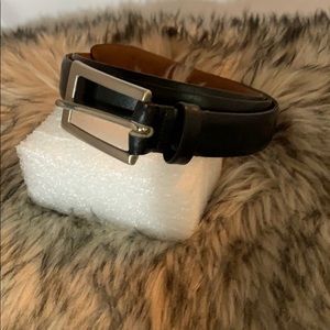 BORDEAUX MEN’S Black Leather Belt size 40